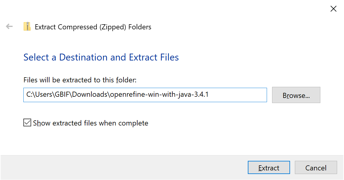 win3 extract location